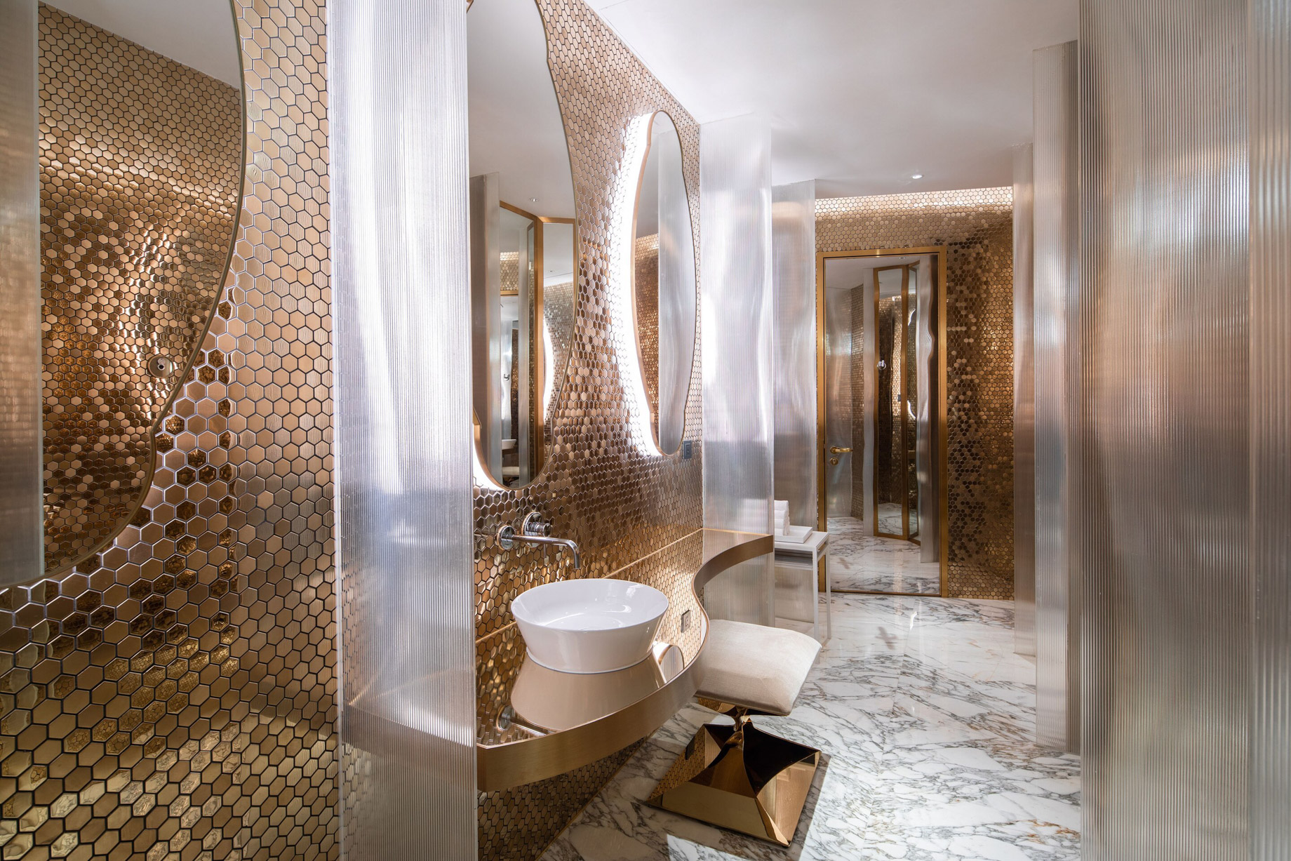 W Suzhou Hotel – Suzhou, China – Extreme WOW Suite Bathroom Vanity