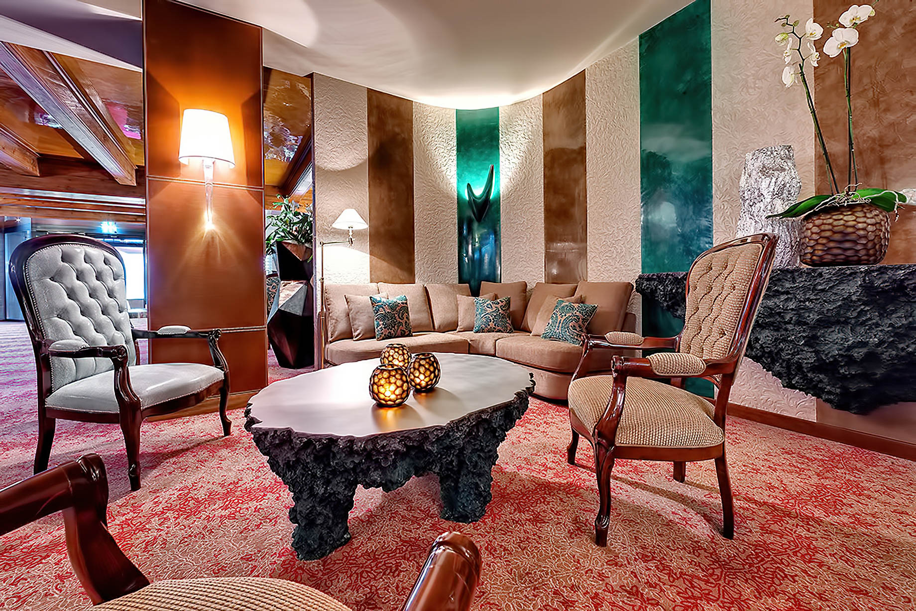 Tschuggen Grand Hotel - Arosa, Switzerland - Lounge
