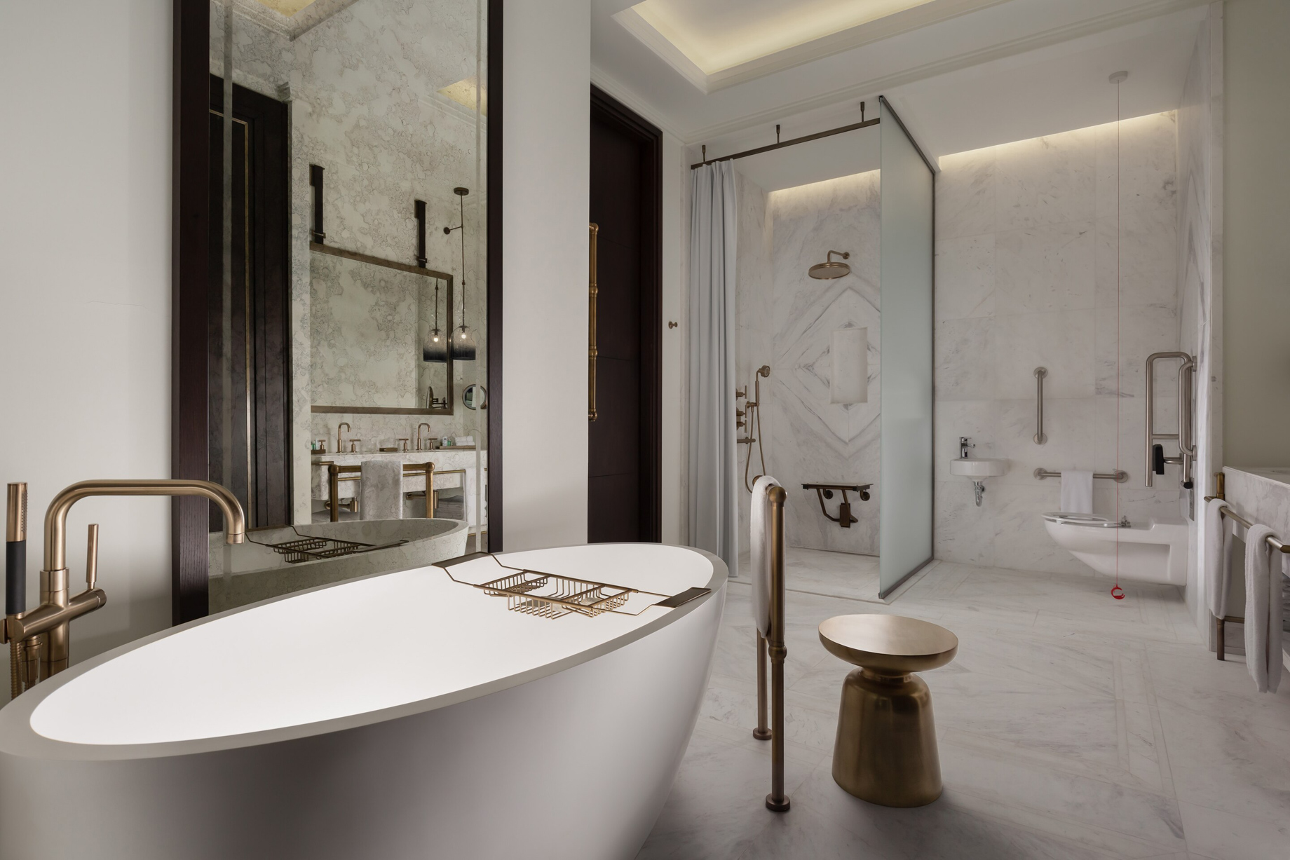 The St. Regis Astana Hotel - Astana, Kazakhstan - Accessible Bathroom Tub and Shower