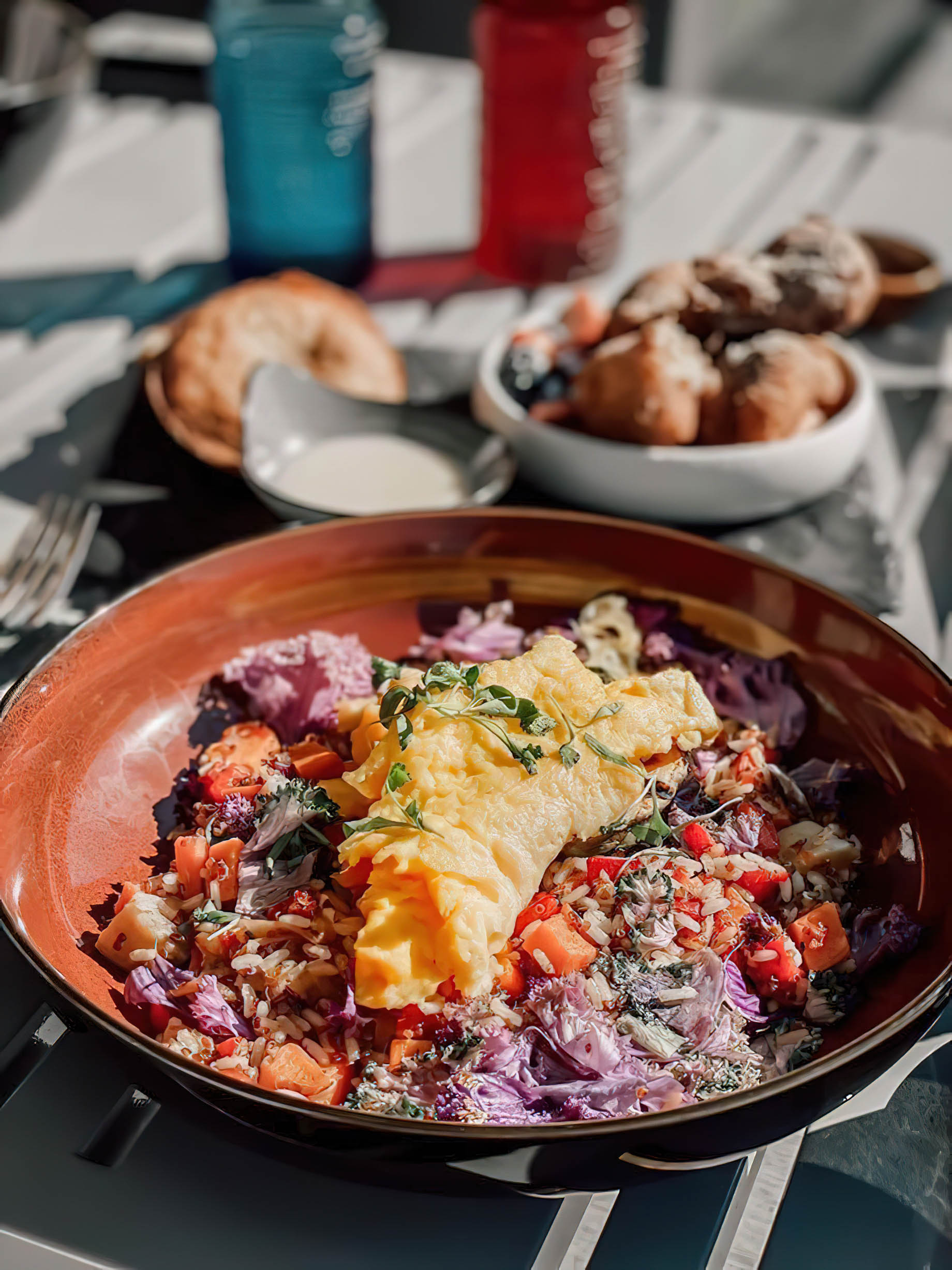 W Aspen Hotel – Aspen, CO, USA – Outdoor Breakfast Omelette