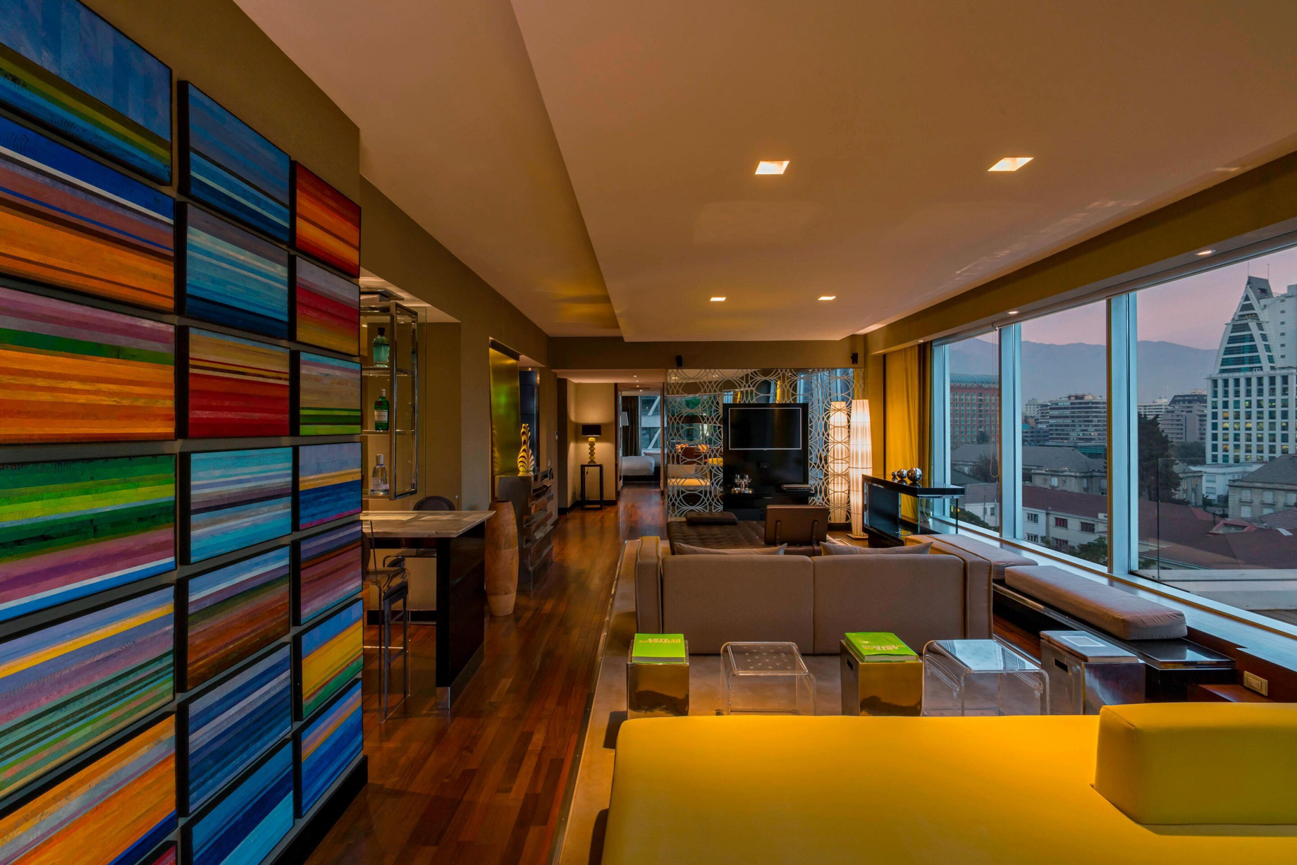 W Santiago Hotel - Santiago, Chile - Extreme Wow Suite Living Room