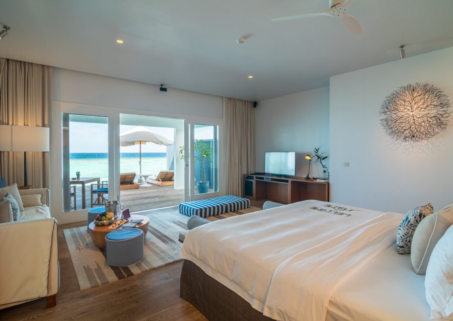 Amilla Fushi Resort and Residences - Baa Atoll, Maldives - Sunset Water Villa Bedroom