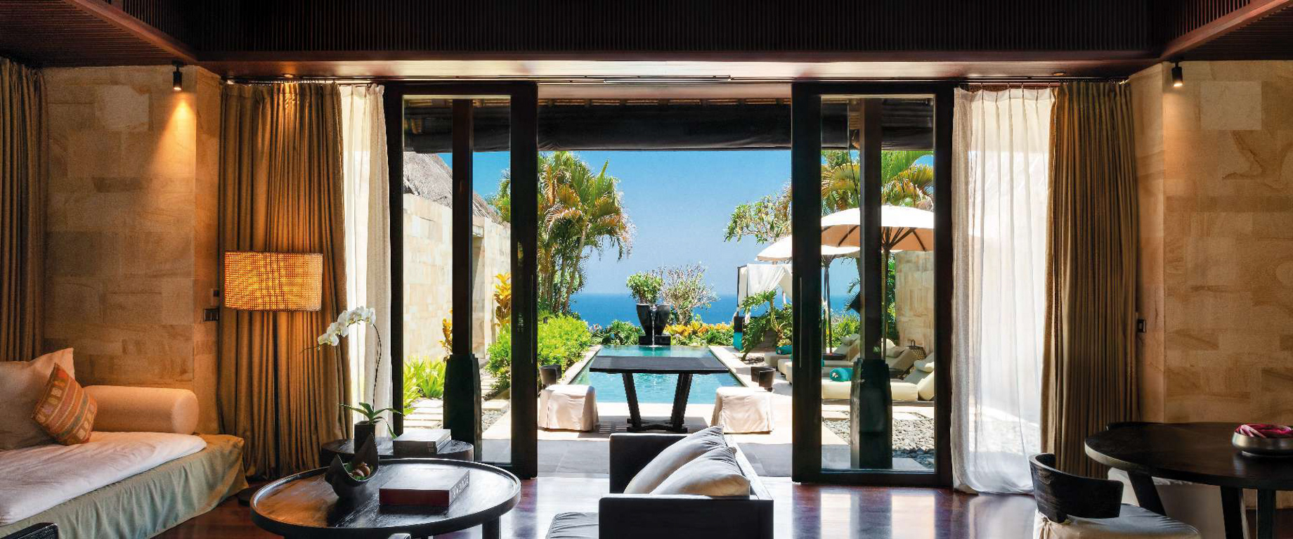 Bvlgari Resort Bali – Uluwatu, Bali, Indonesia – Ocean Cliff Villa Living Room Ocean View