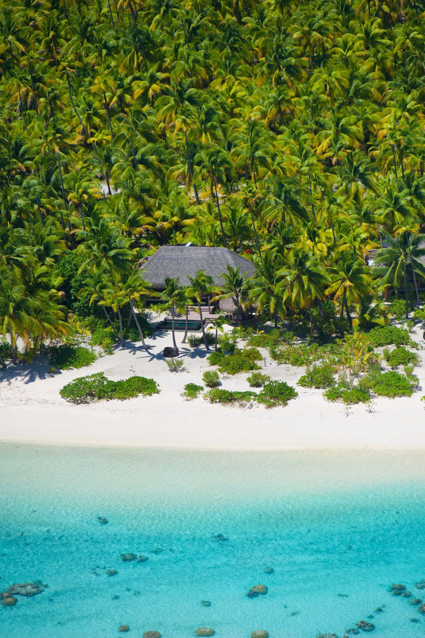 The Brando Resort - Tetiaroa Private Island, French Polynesia - Aerial Resort Villa View