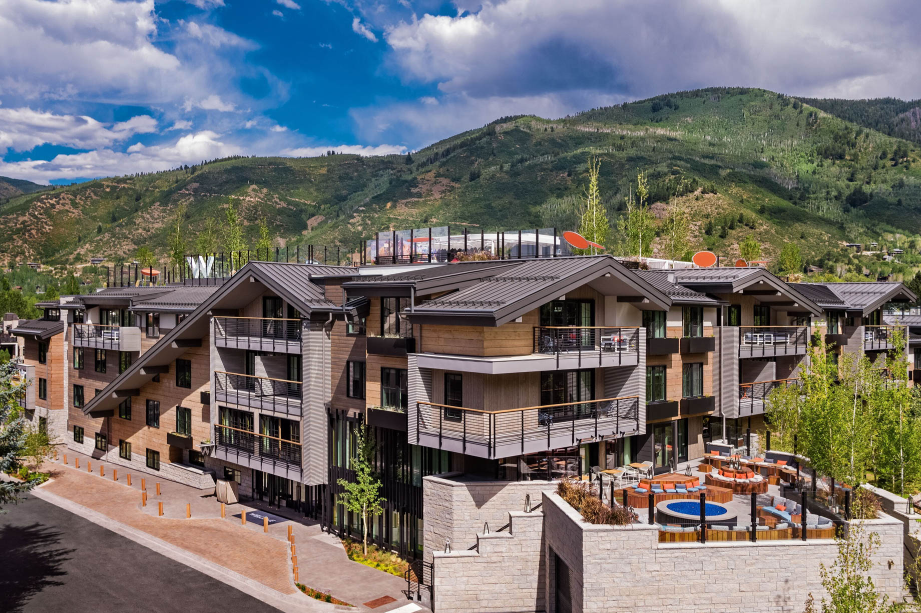 W Aspen Hotel – Aspen, CO, USA – Hotel Exterior Summer