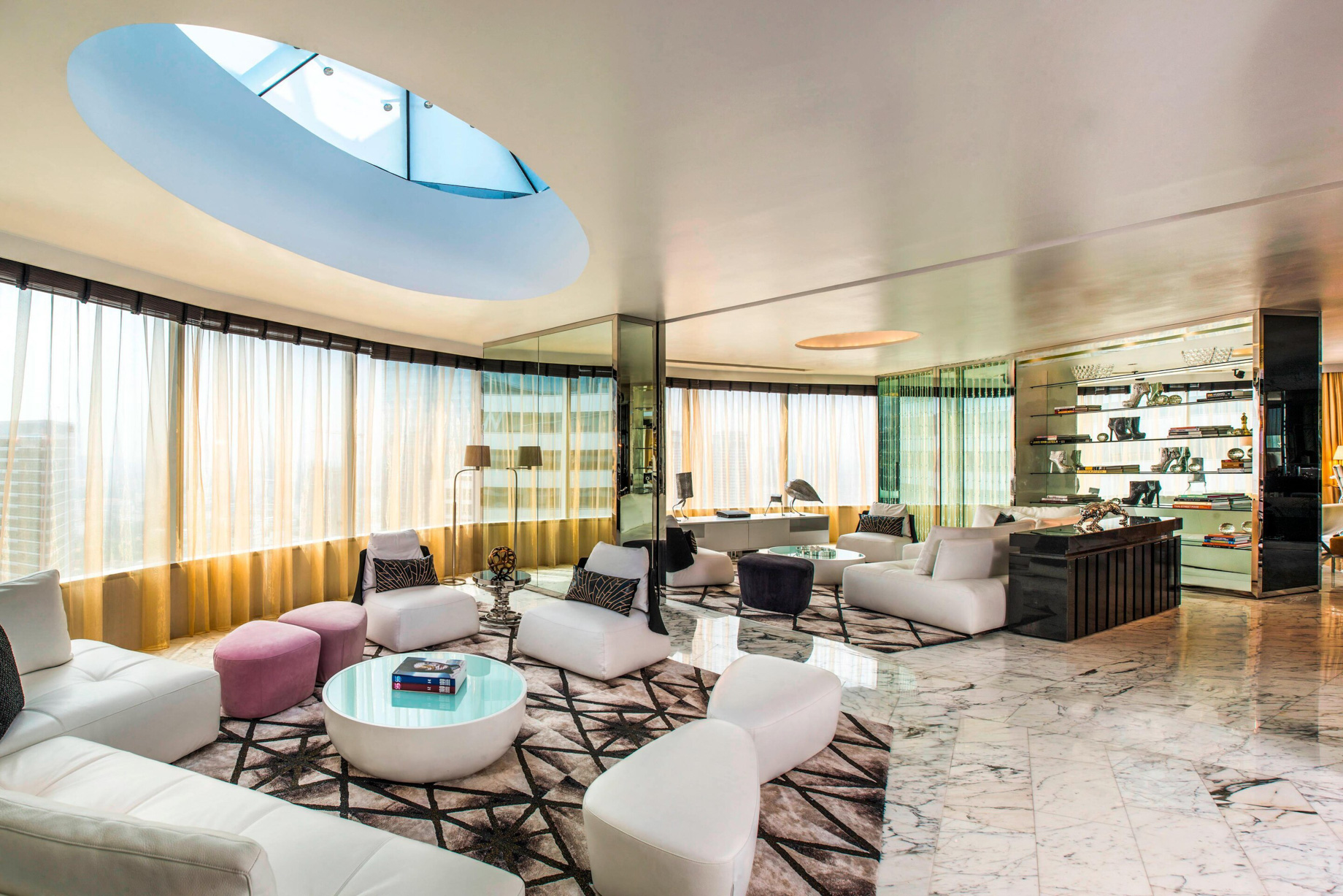 W Bangkok Hotel - Bangkok, Thailand - Extreme WOW Suite Living Room