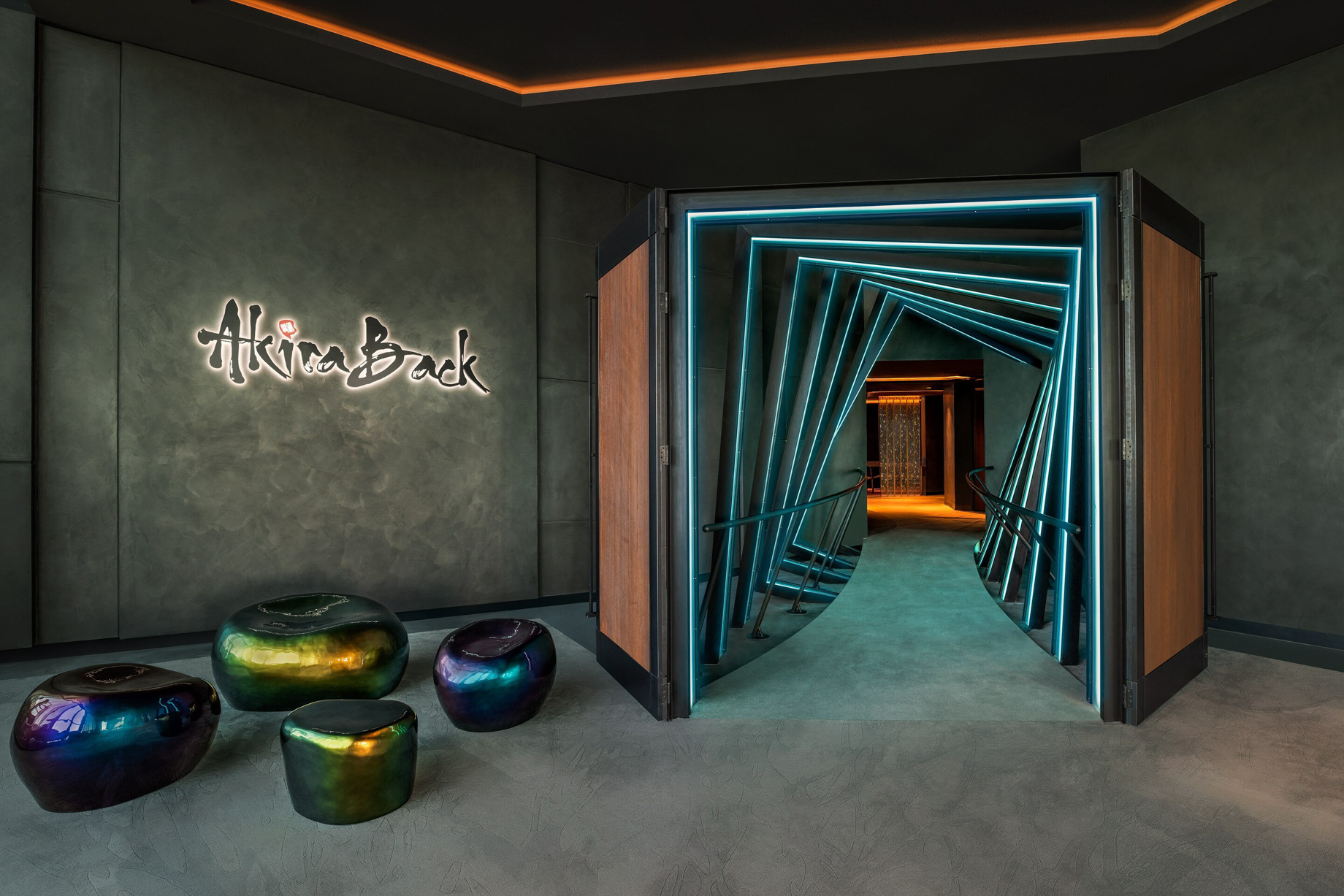 W Dubai The Palm Resort – Dubai, UAE – Akira Back Restaurant Entrance