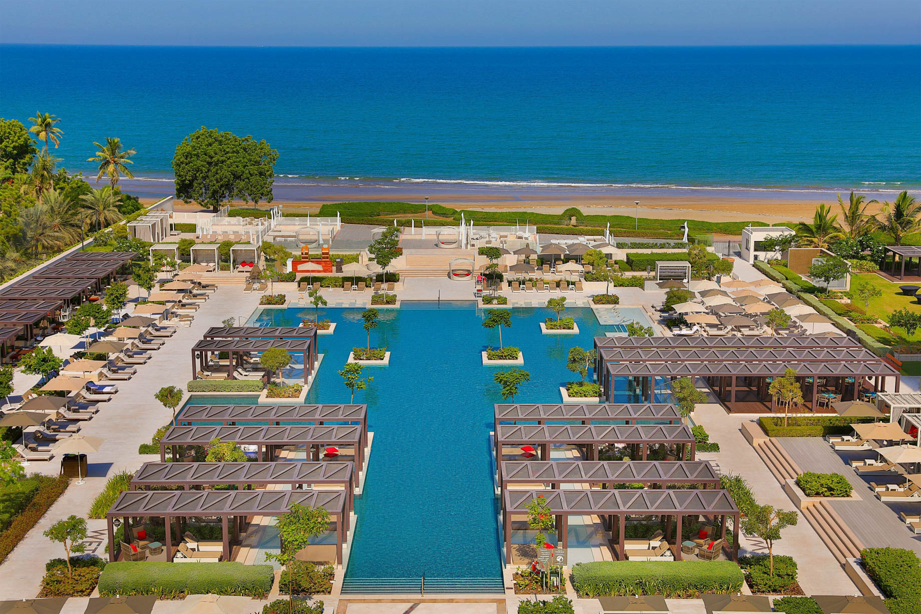 W Muscat Resort – Muscat, Oman – WET Pool Aerial