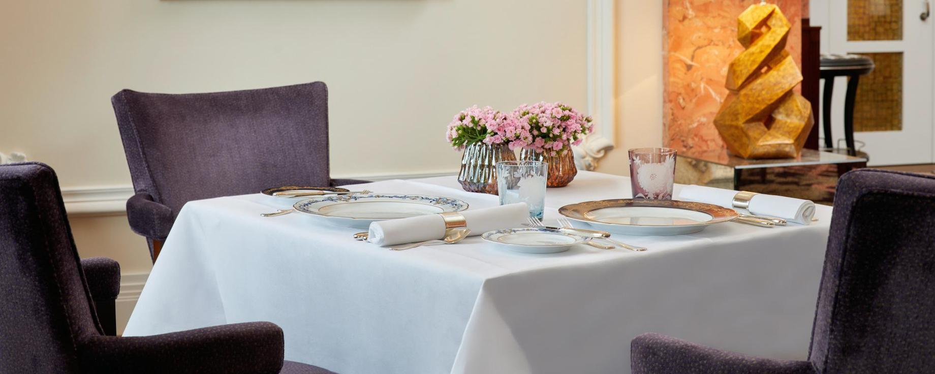 Palace Hotel – Burgenstock Hotels & Resort – Obburgen, Switzerland – Table Setting