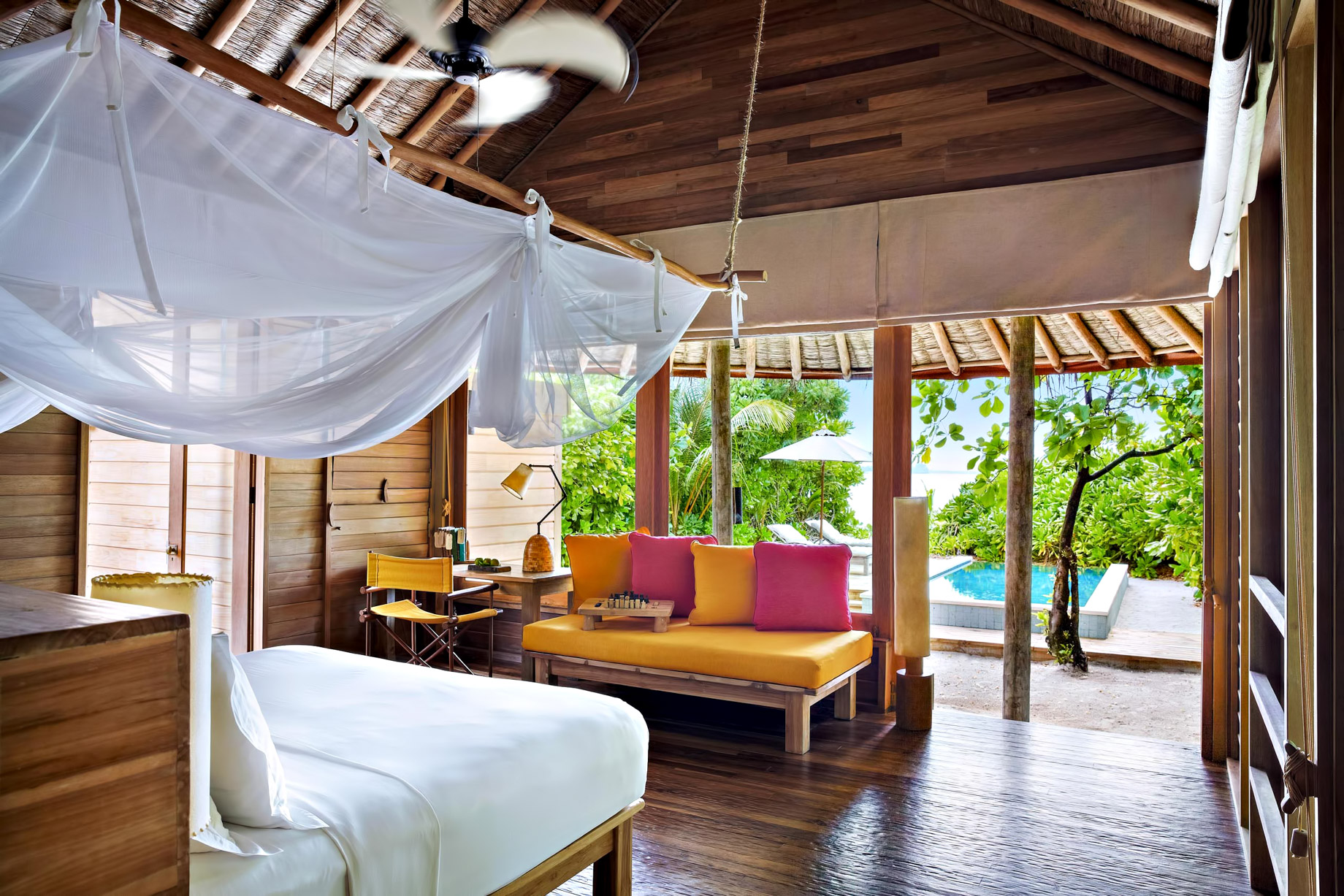 Six Senses Laamu Resort - Laamu Atoll, Maldives - Ocean Beachfront Villa Bedroom