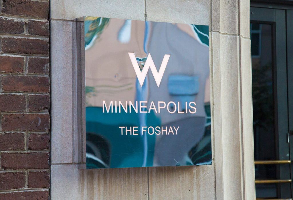 W Minneapolis The Foshay Hotel - Minneapolis, MN, USA - Entrance Sign