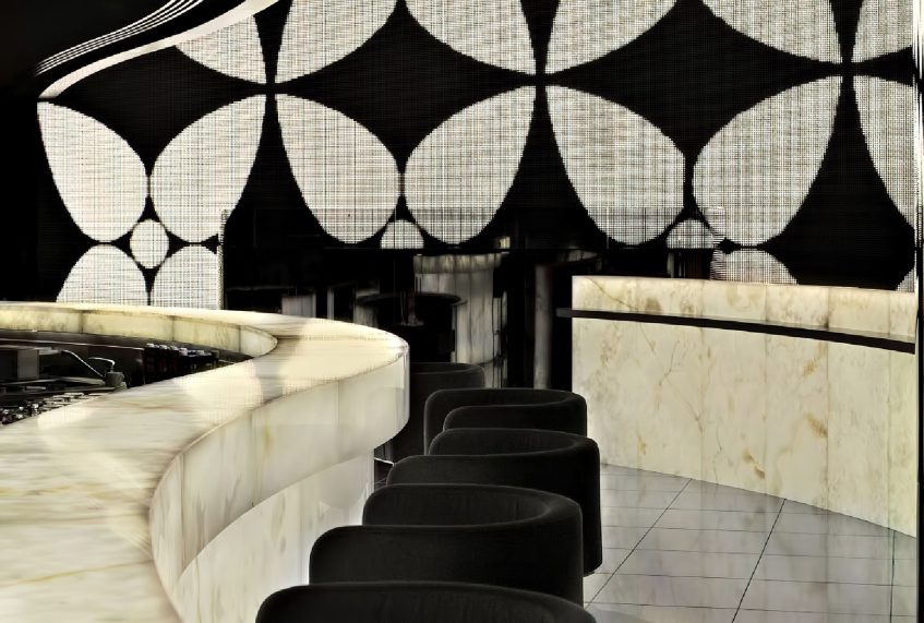 Armani Hotel Dubai - Burj Khalifa, Dubai, UAE - Armani Prive Night Club Bar Seating