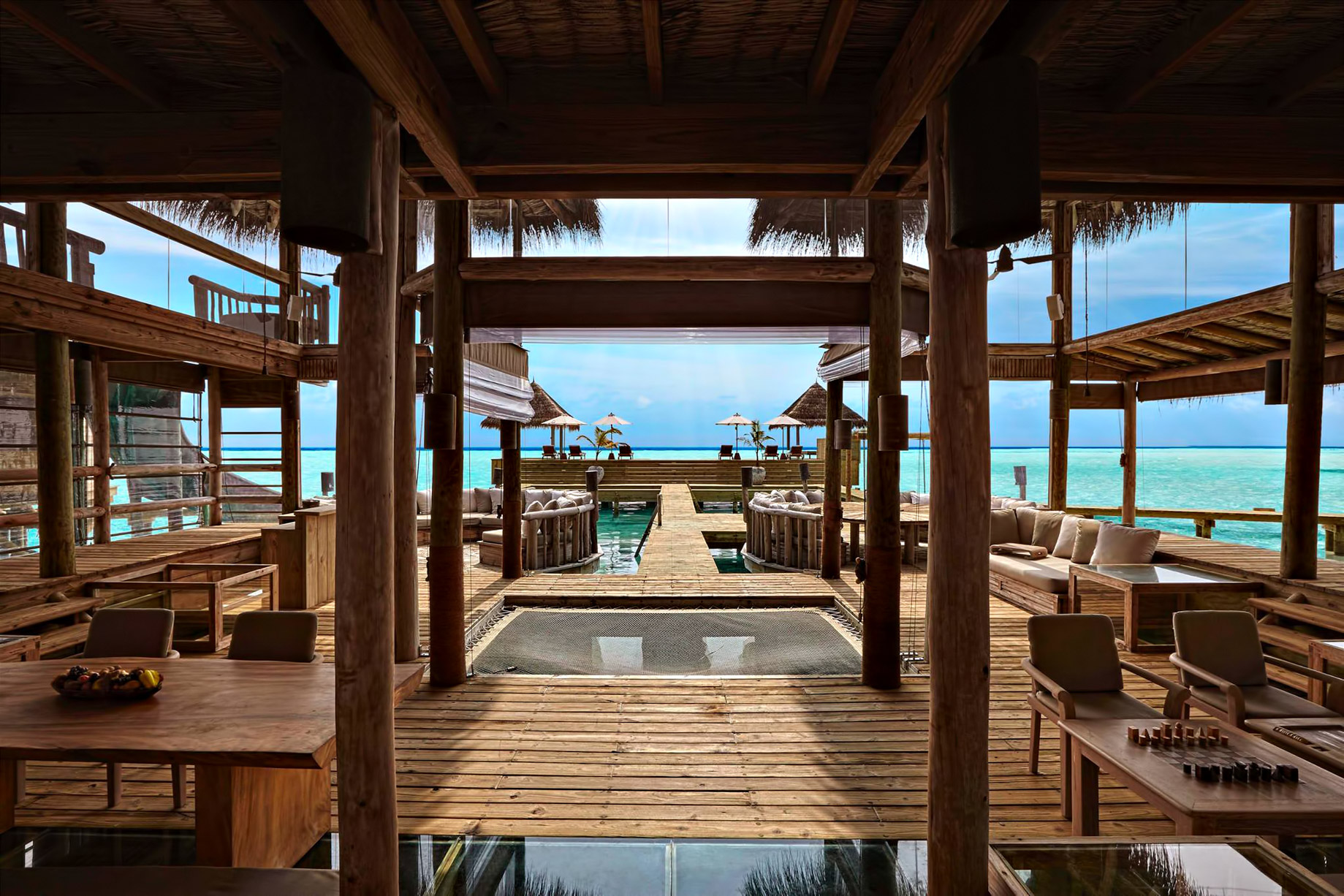 Gili Lankanfushi Resort – North Male Atoll, Maldives – The Private Reserve Living Dining Area View