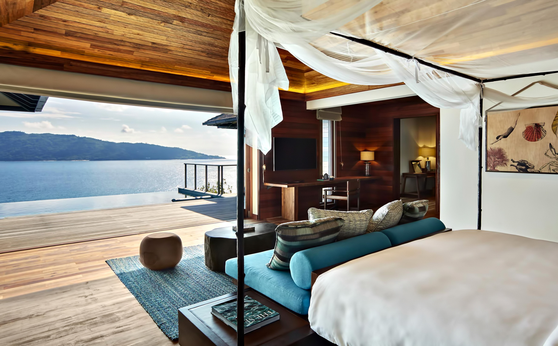 Six Senses Zil Pasyon Resort - Felicite Island, Seychelles - Panorama Pool Villa Bedroom