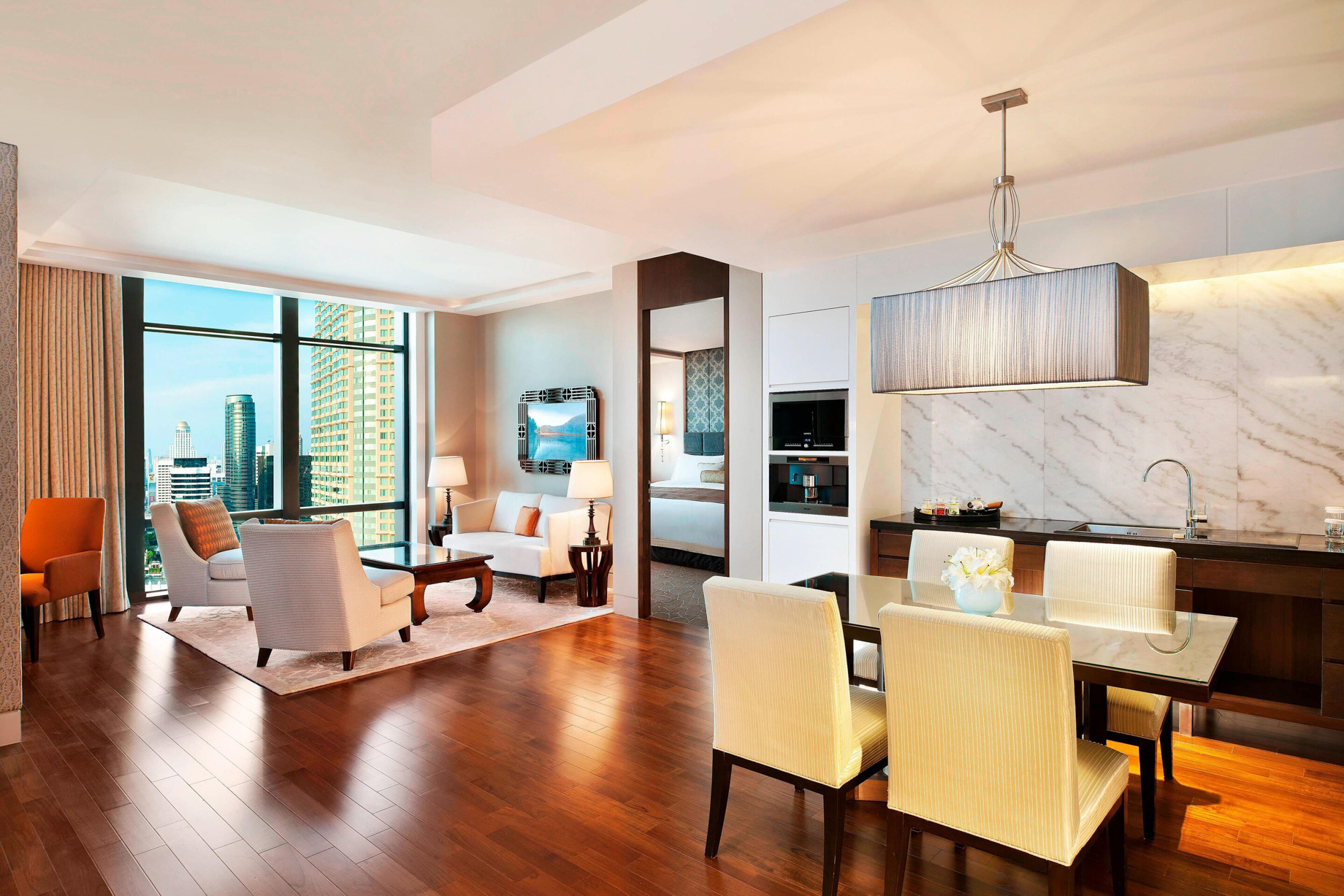 The St. Regis Bangkok Hotel – Bangkok, Thailand – Two-Bedroom Suite Living Room