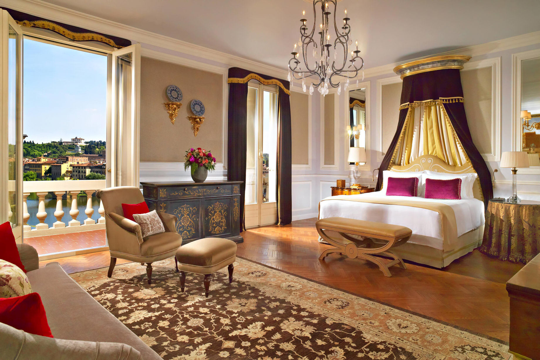 The St. Regis Florence Hotel – Florence, Italy – Presidential Da Vinci Suite Bedroom