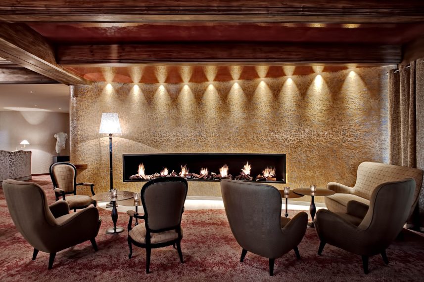 Tschuggen Grand Hotel - Arosa, Switzerland - Fireplace