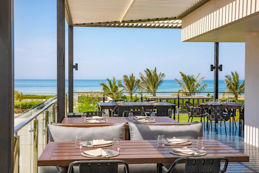 W Muscat Resort - Muscat, Oman - CHAR Restaurant Outdoor Patio Tables
