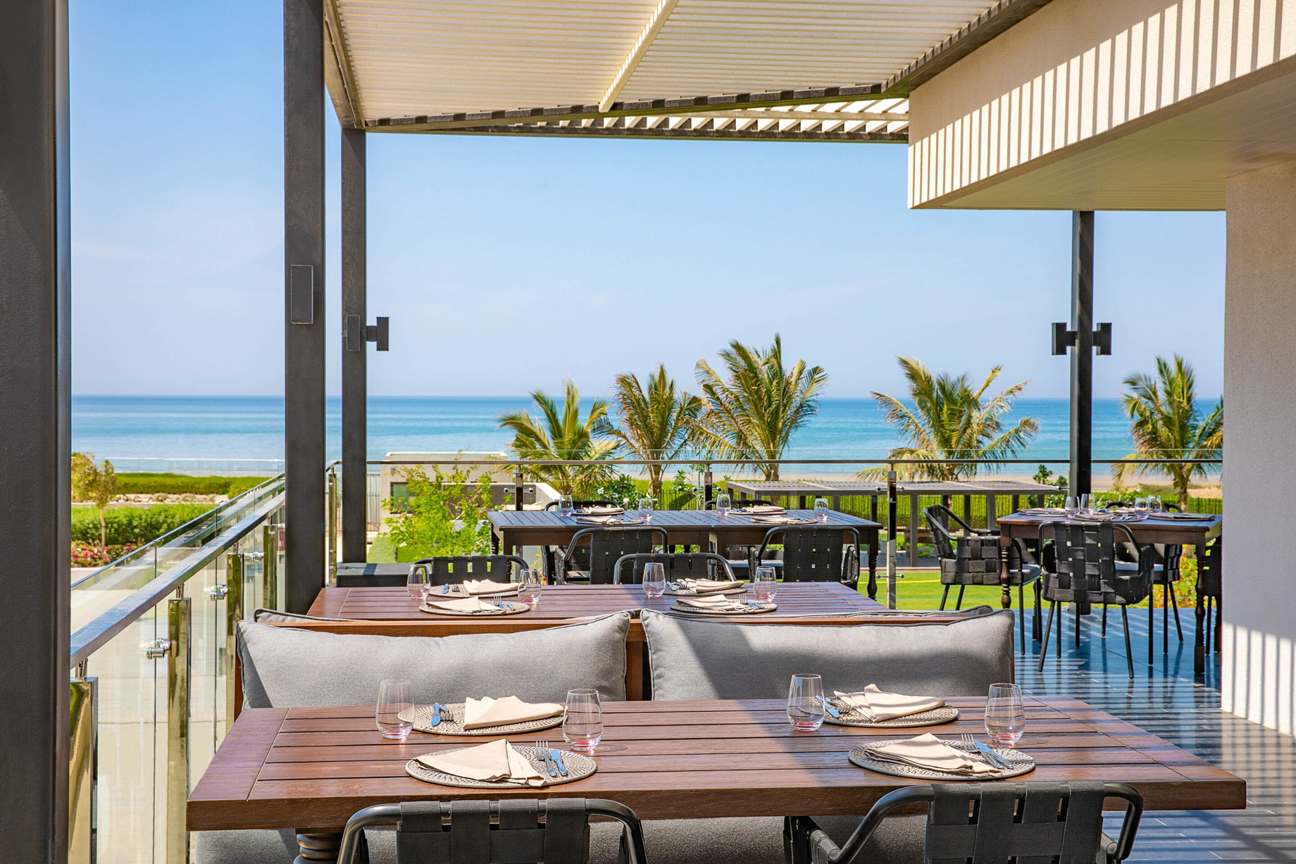 W Muscat Resort – Muscat, Oman – CHAR Restaurant Outdoor Patio Tables