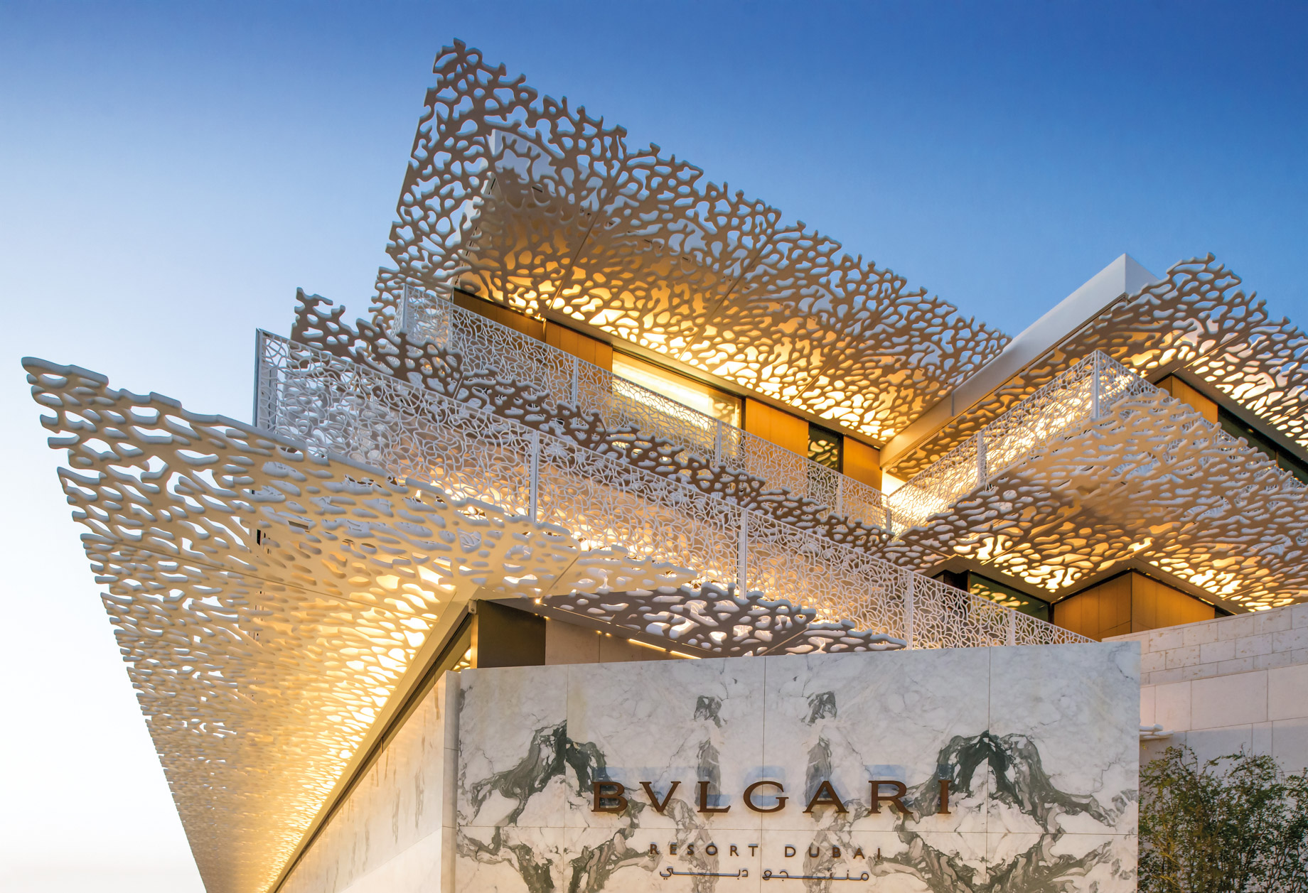 Bvlgari Resort Dubai – Jumeira Bay Island, Dubai, UAE – Resort Entrance Architecture