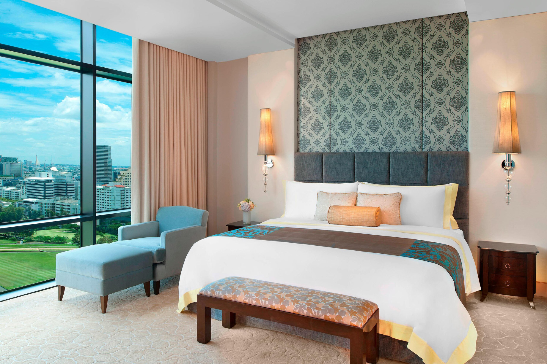 The St. Regis Bangkok Hotel - Bangkok, Thailand - Two Bedroom John Jacob Astor Suite Master Bedroom