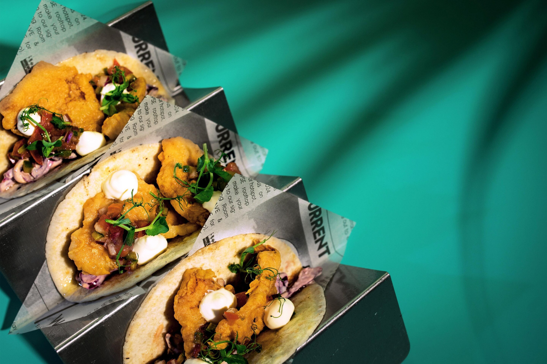 W Barcelona Hotel - Barcelona, Spain - SALT Restaurant and Beach Club Marinated Fish Tacos