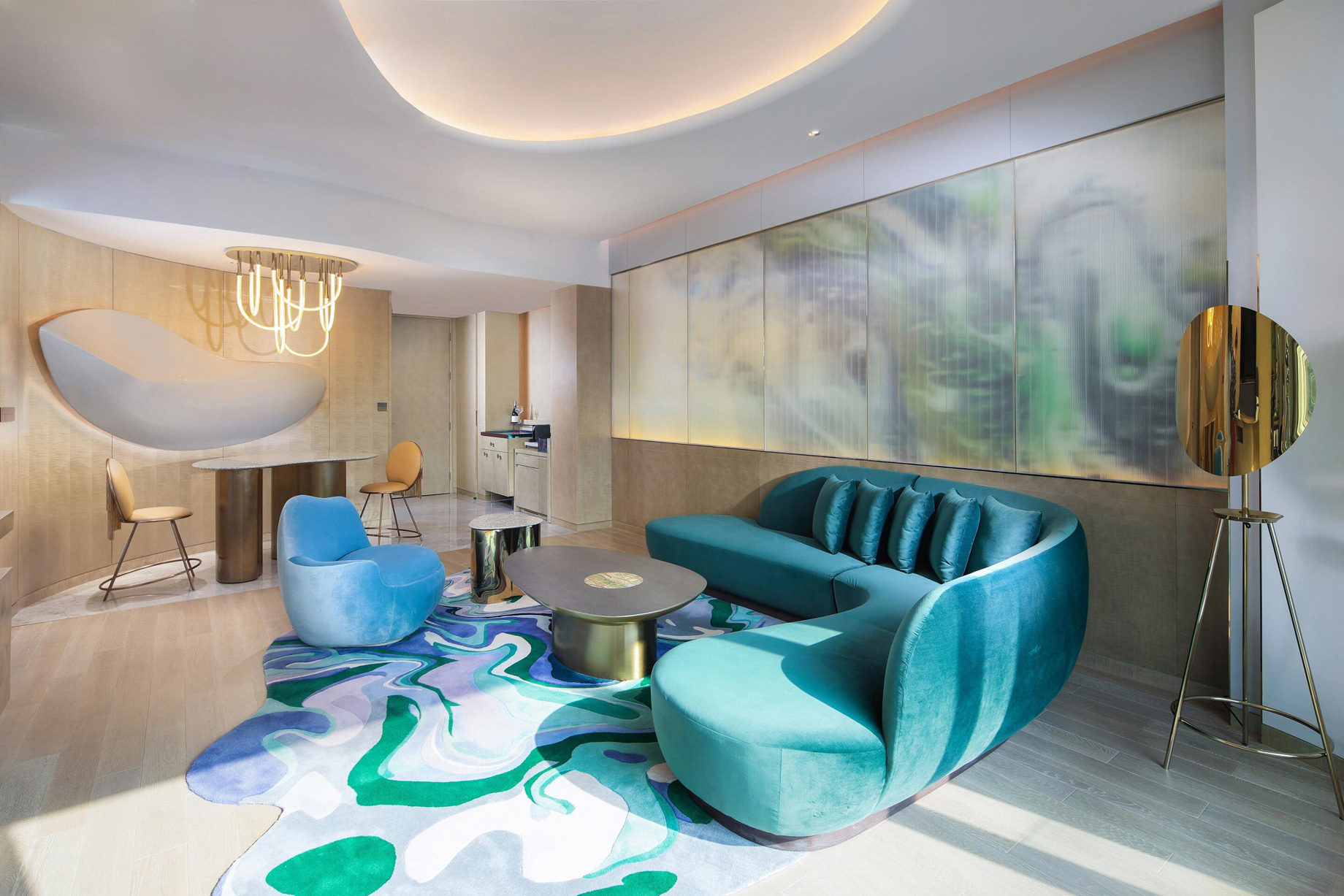 W Chengdu Hotel – Chengdu, China – Fantastic Suite Living Area