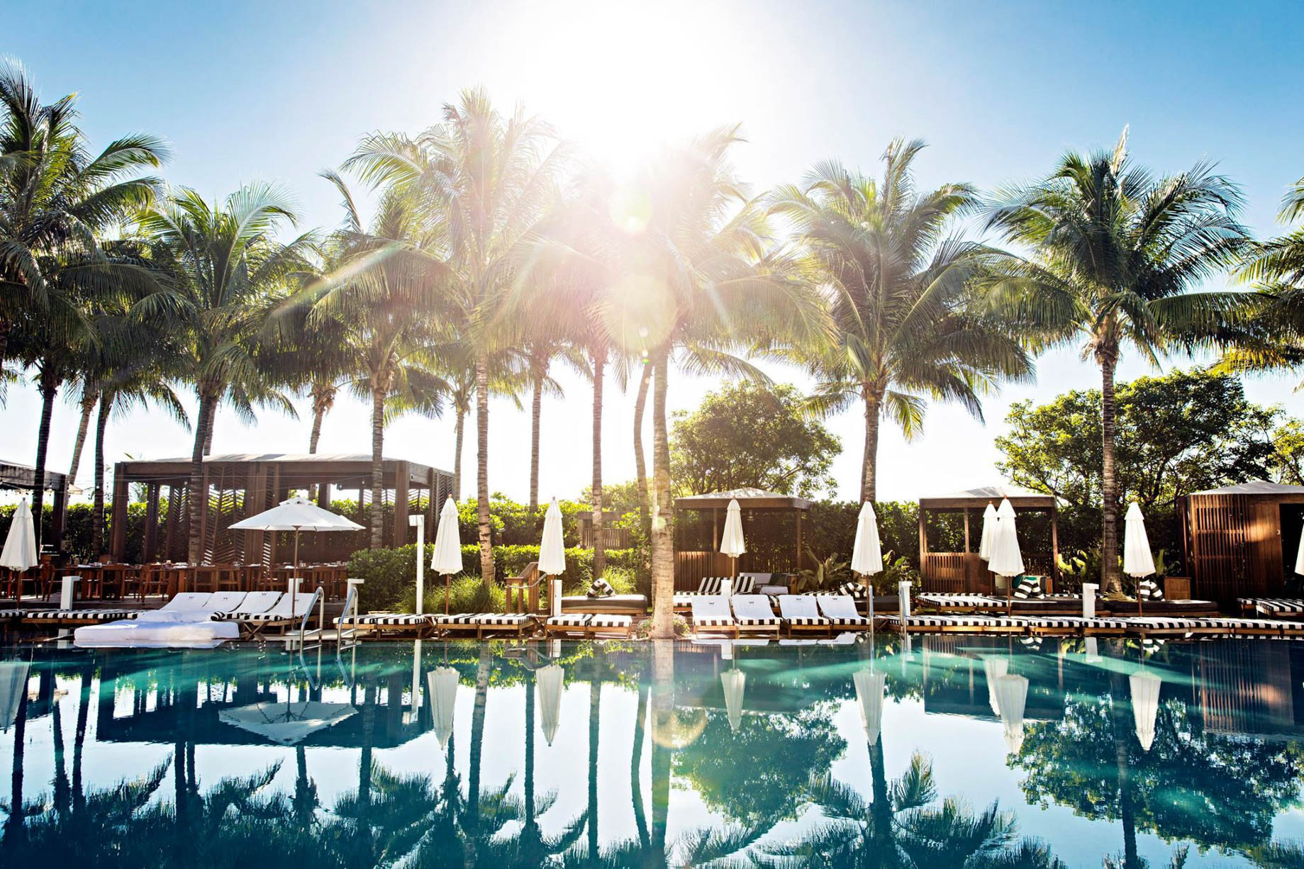 W South Beach Hotel – Miami Beach, FL, USA – Hotel Pool Sun