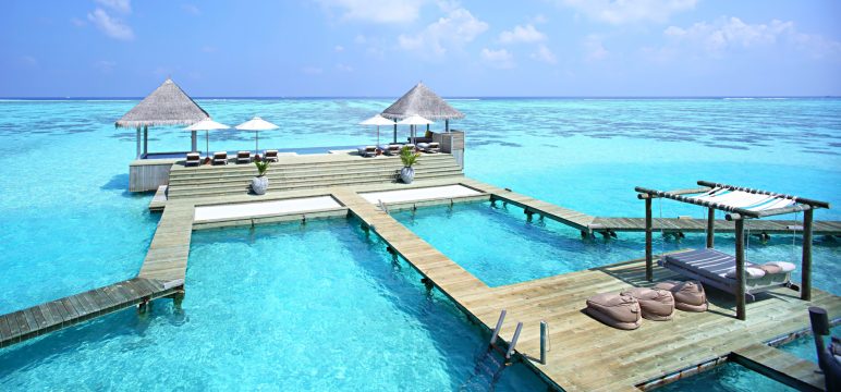 Gili Lankanfushi Resort - North Male Atoll, Maldives - The Private Reserve Infinity Pool and Day Bed