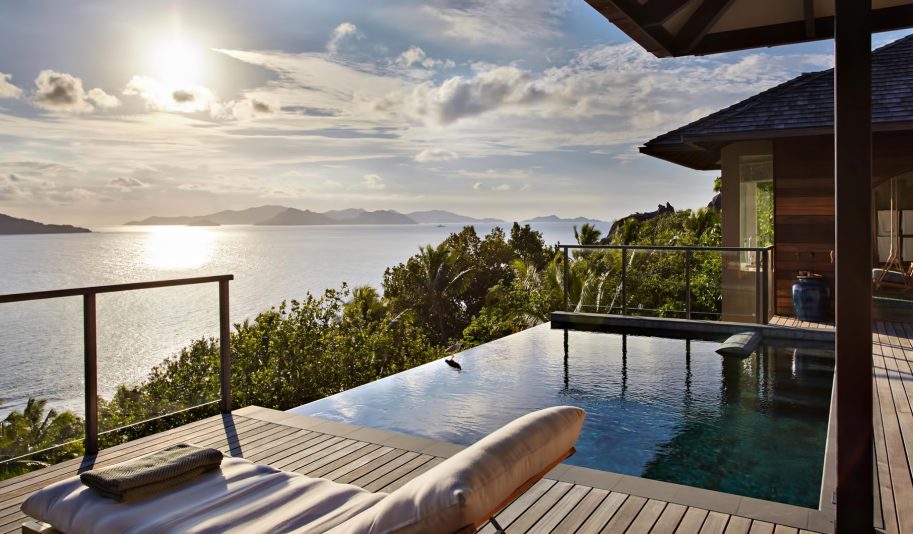 Six Senses Zil Pasyon Resort - Felicite Island, Seychelles - Panorama Pool Villa Pool Deck