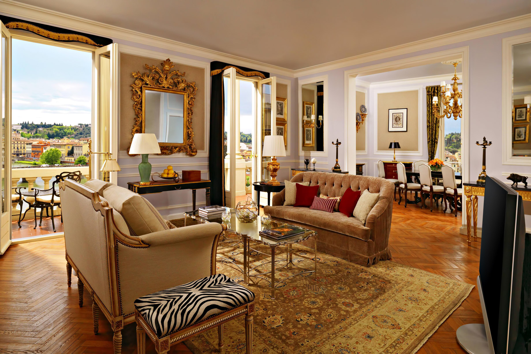 The St. Regis Florence Hotel – Florence, Italy – Presidential Da Vinci Suite Living Room