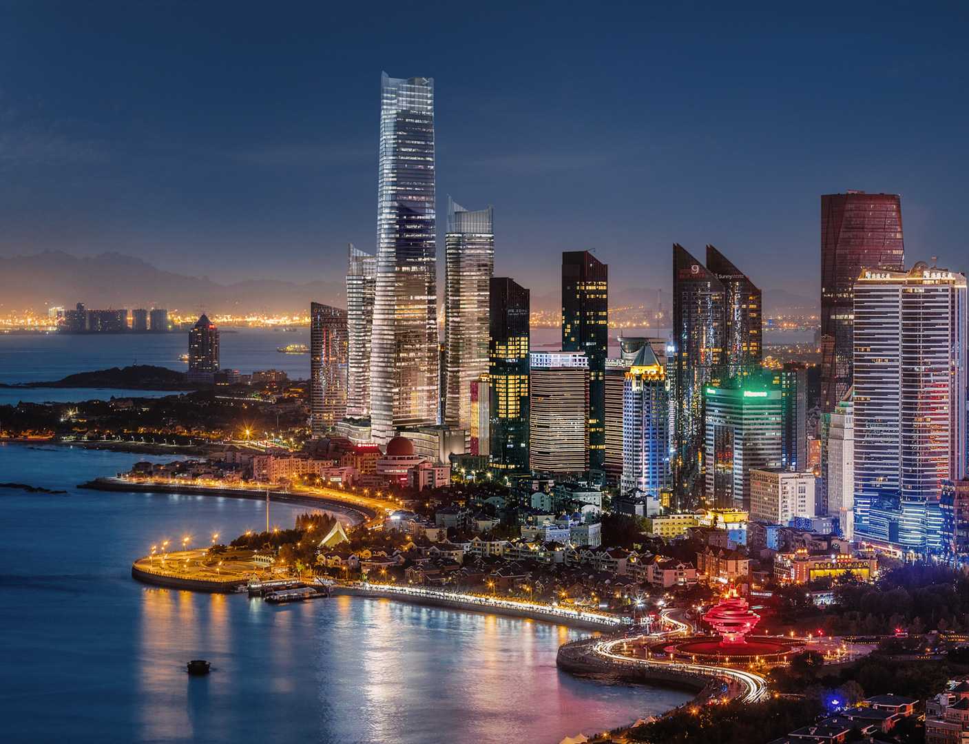 The St. Regis Qingdao Hotel – Qingdao, Shandong, China – Hotel Night View