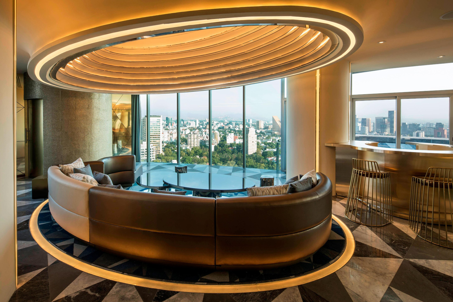 W Mexico City Hotel – Polanco, Mexico City, Mexico – E WOW Suite Living Room View