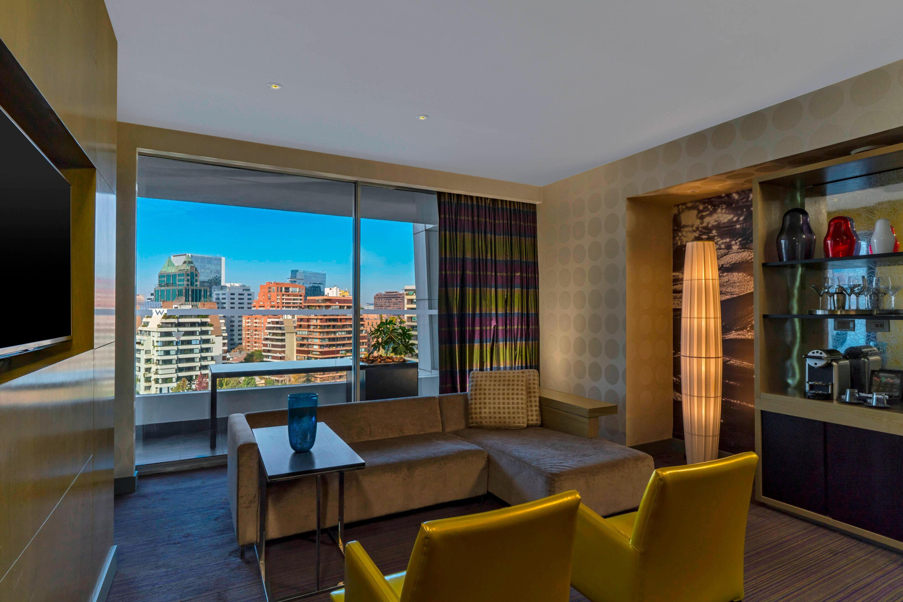 W Santiago Hotel – Santiago, Chile – Marvelous Suite Living Room View