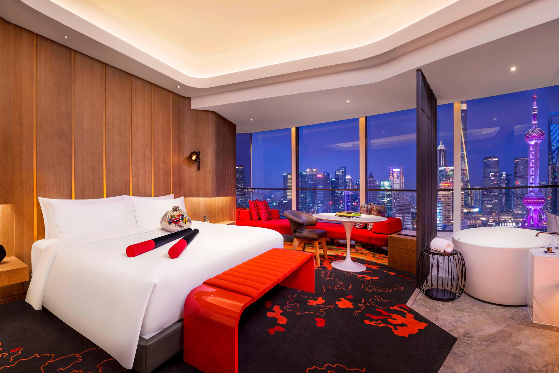 W Shanghai The Bund Hotel - Shanghai, China - Fabulous Guest Room with Bund View
