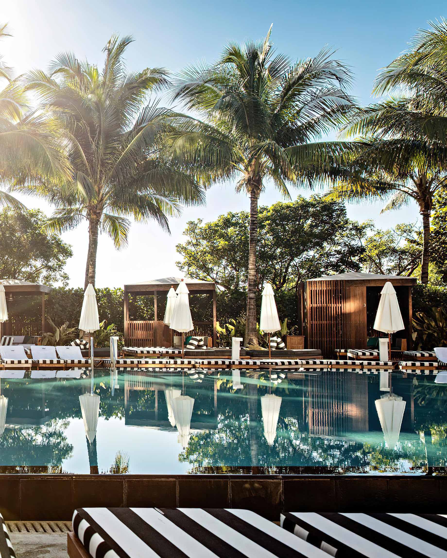 W South Beach Hotel - Miami Beach, FL, USA - Poolside Cabanas