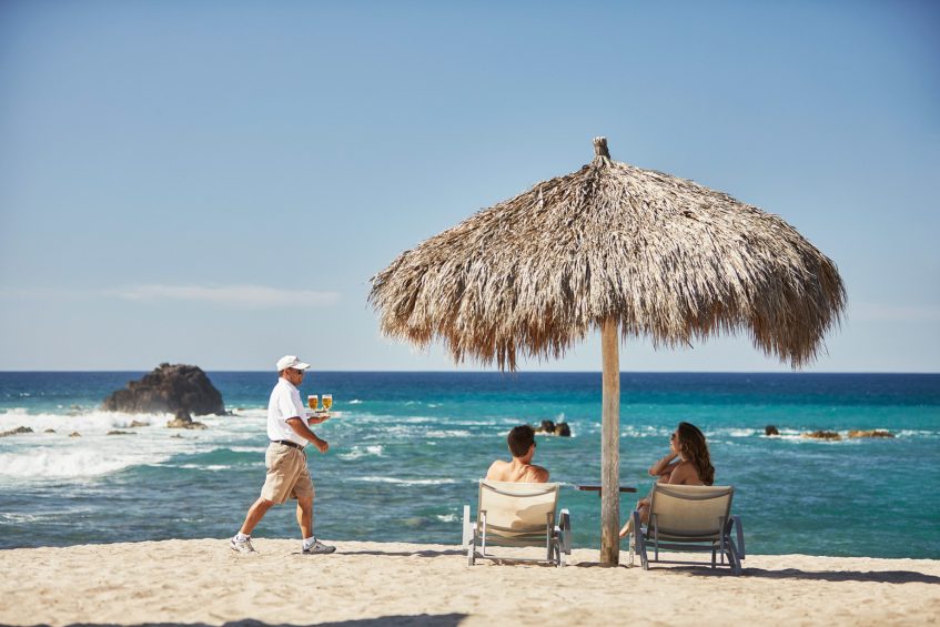 Four Seasons Resort Punta Mita - Nayarit, Mexico - Couple at Beach Umbrella