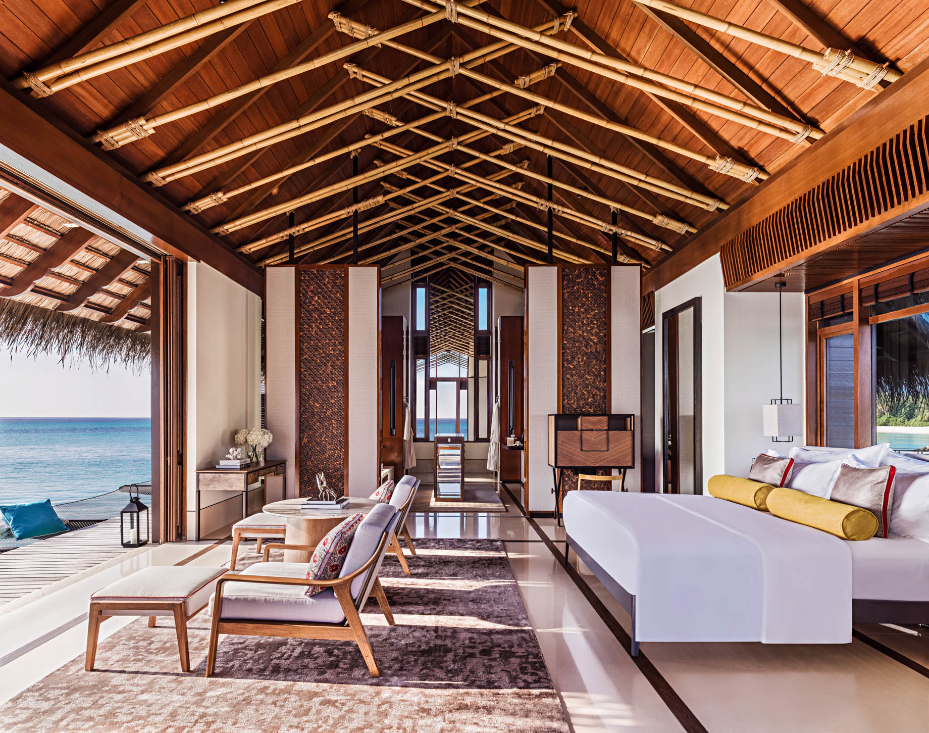 One&Only Reethi Rah Resort - North Male Atoll, Maldives - Overwater Villa Master Bedroom