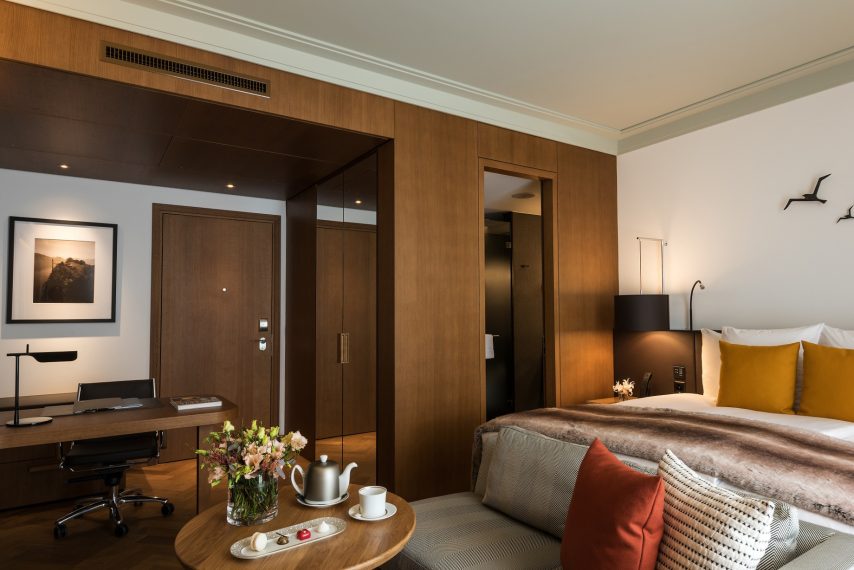 Palace Hotel - Burgenstock Hotels & Resort - Obburgen, Switzerland - Deluxe Alpine View Room Living Area