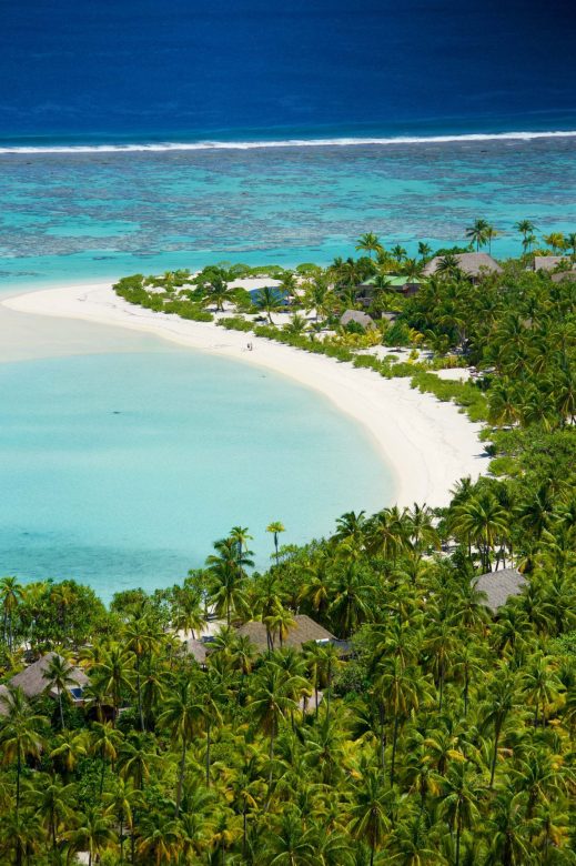 The Brando Resort - Tetiaroa Private Island, French Polynesia - Resort Private Beach Aerial View