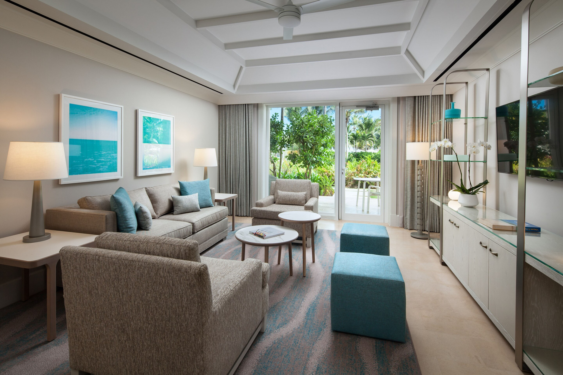 The St. Regis Bahia Beach Resort – Rio Grande, Puerto Rico – King Garden View Suite Living Room