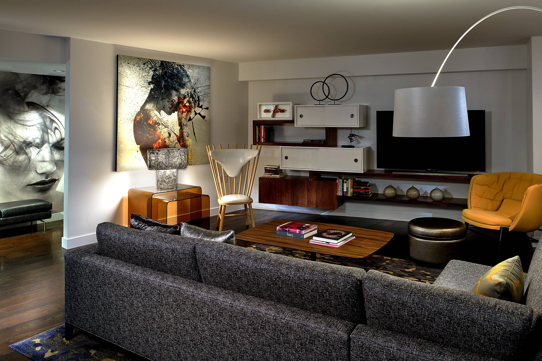 W Boston Hotel – Boston, MA, USA – Extreme WOW Suite Living Area
