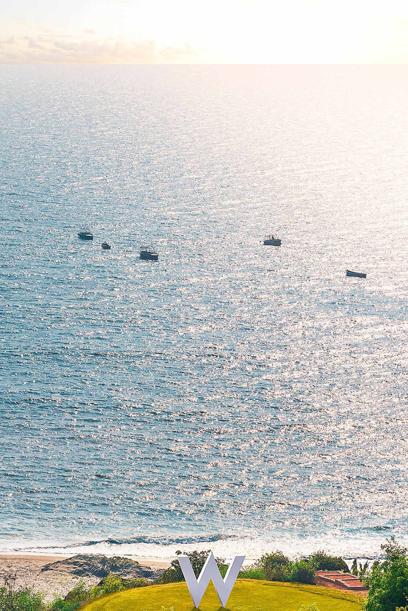 W Goa Vagator Beach Resort - Goa, India - W Beachfront Sign