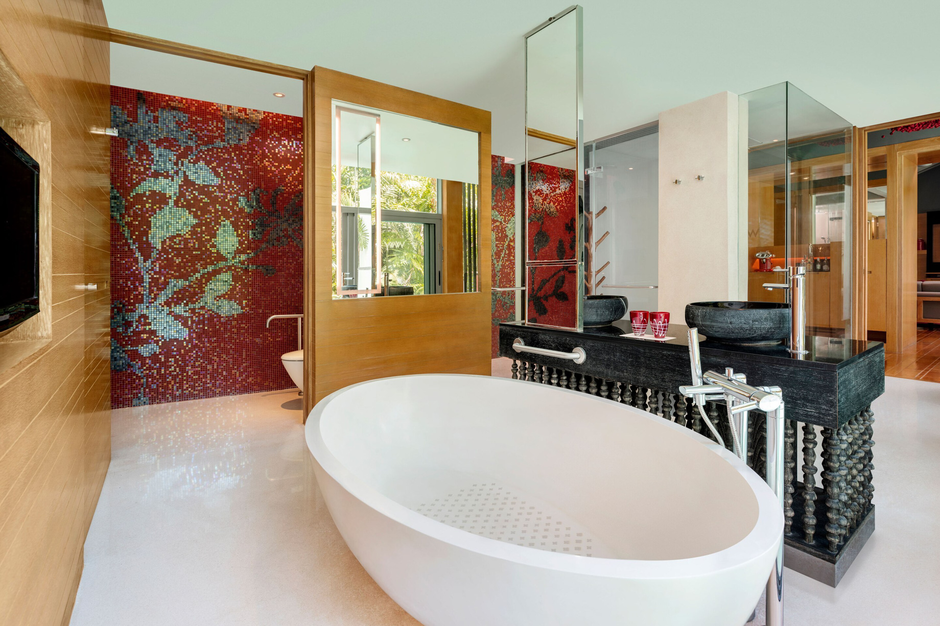 W Koh Samui Resort – Thailand – Accessible Villa Bathroom Freestanding Tub