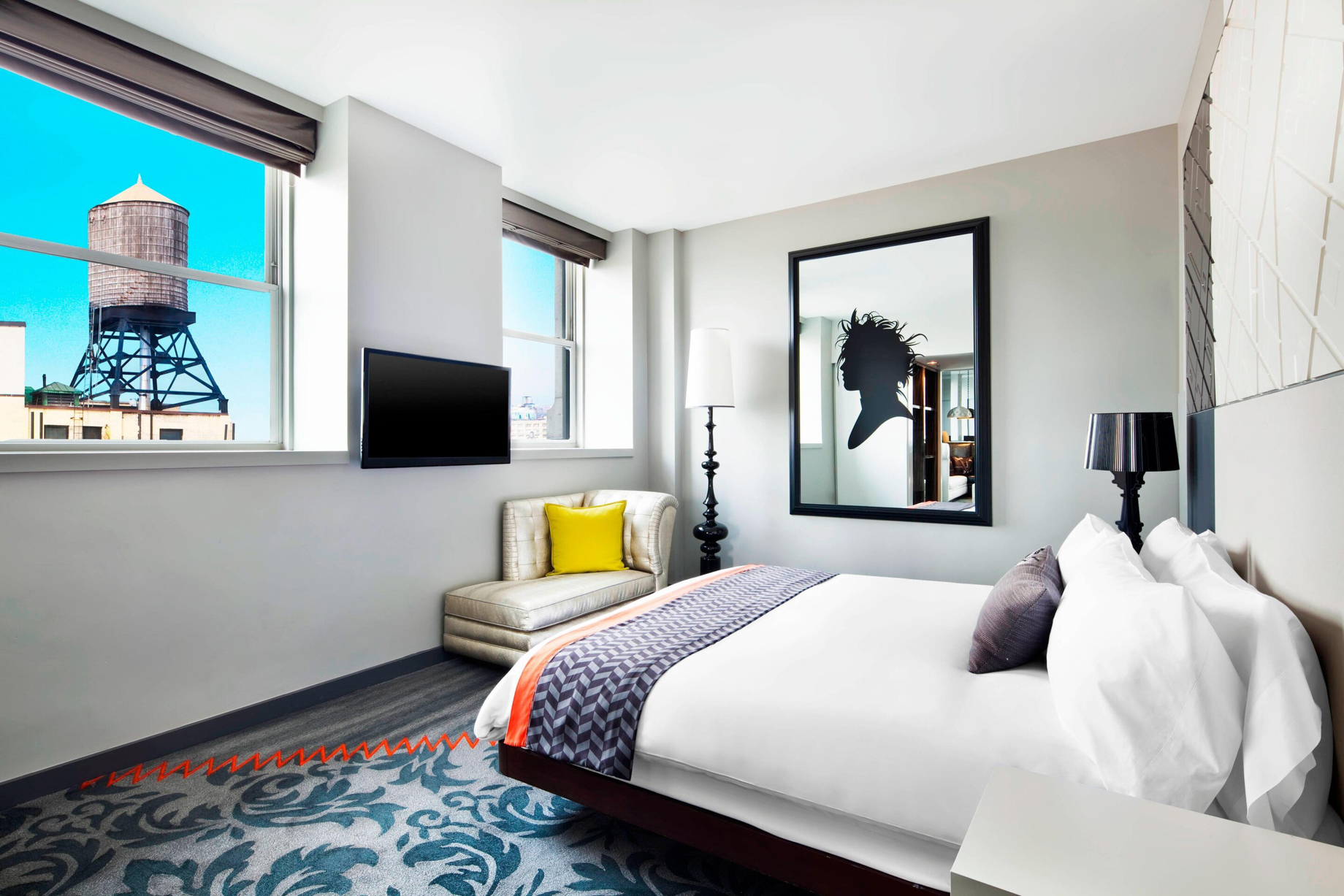 W New York Union Square Hotel – New York, NY, USA – E WOW Bedroom View