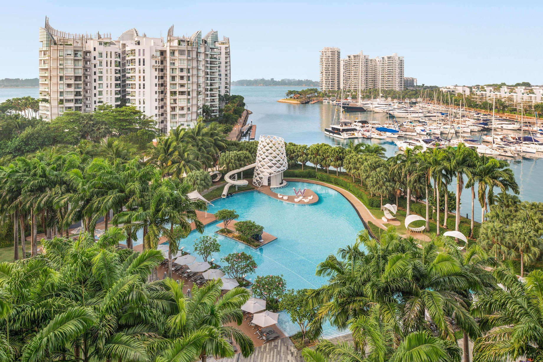 W Singapore Sentosa Cove Hotel – Singapore – Fabulous Guest Room Pool View