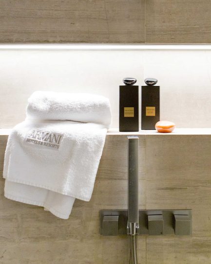 032 - Armani Hotel Milano - Milan, Italy - Armani Suite Bathroom Shower