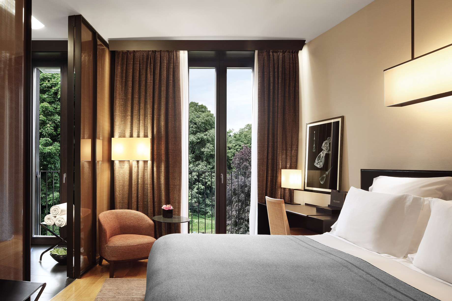 Bvlgari Hotel Milano - Milan, Italy - Premium Room Bedroom