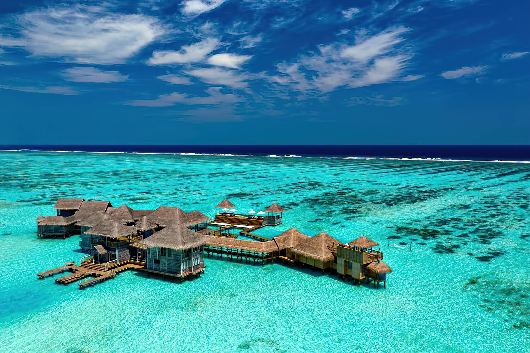 Gili Lankanfushi Resort – North Male Atoll, Maldives – The Private Reserve Aerial View