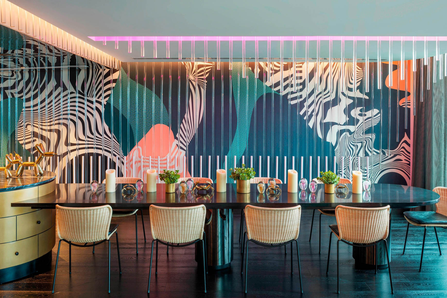 W Brisbane Hotel – Brisbane, Australia – Extreme Wow Suite Dining Table